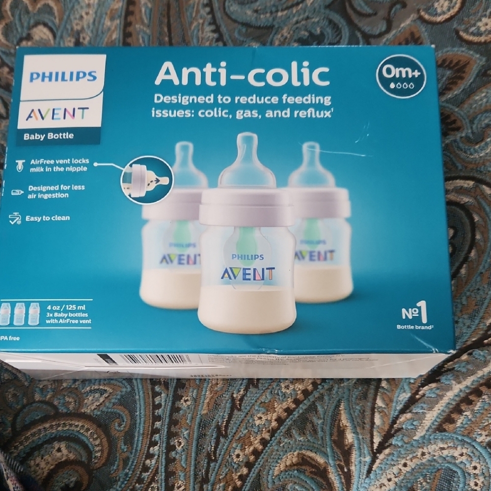 Anti-Colic Baby Bottle - Blue